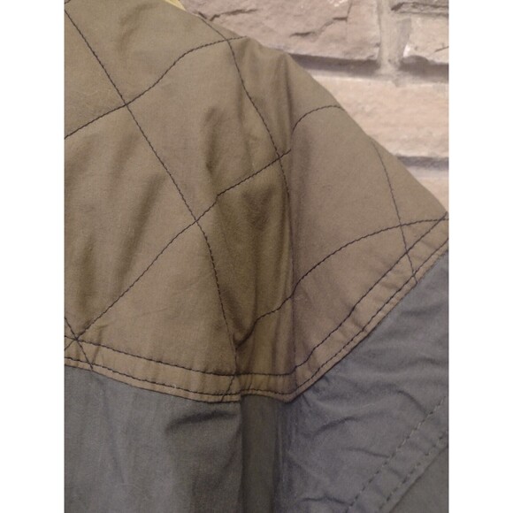 Vintage Urban Equipment Green Military Style Bomber Aviator Jacket W Hood Sz L - Picture 16 of 16